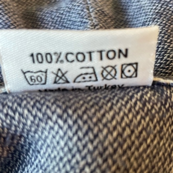 Pestamalci Turkish robe Women's Blue & white stripe size small - Picture 7 of 8